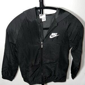 Nike Kids Black Hooded Jacket